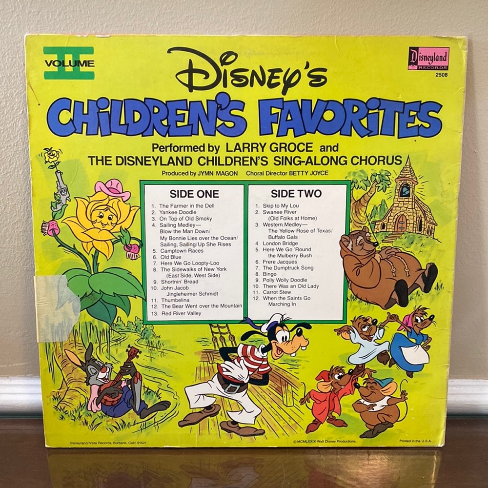 Disney’s Children’s Favorites vinyl from 1979